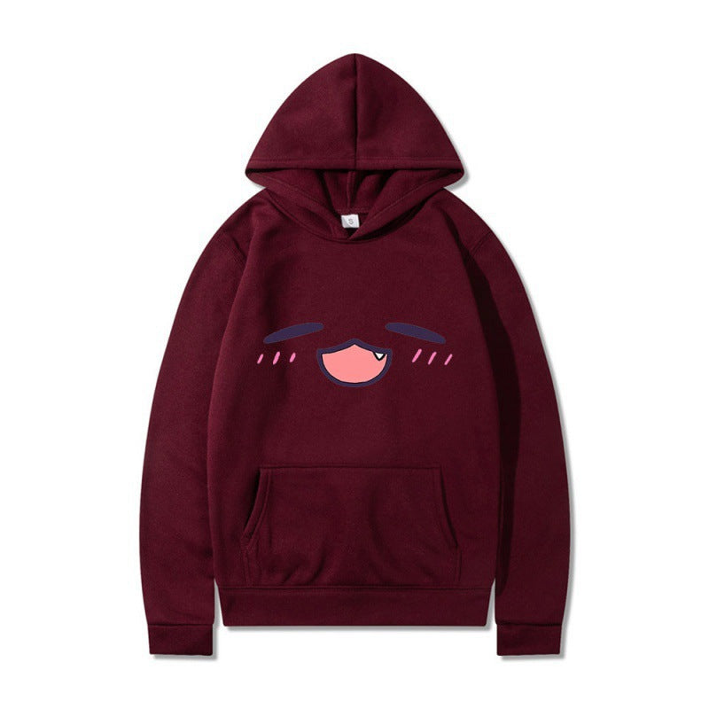 Women's hoodie with cheerful cartoon face and comfortable fit Lisslune