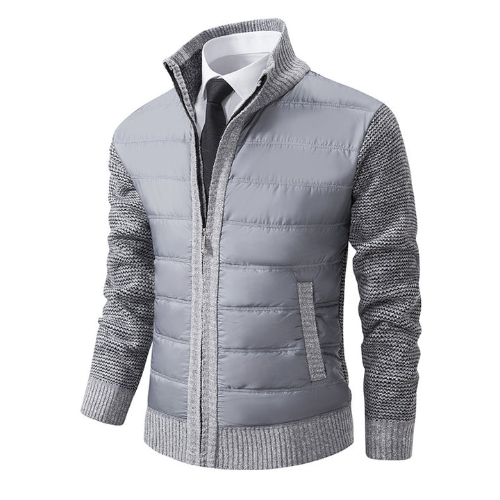 Men's sporty hybrid jacket with moisture-regulating material and modern knit design Lisslune