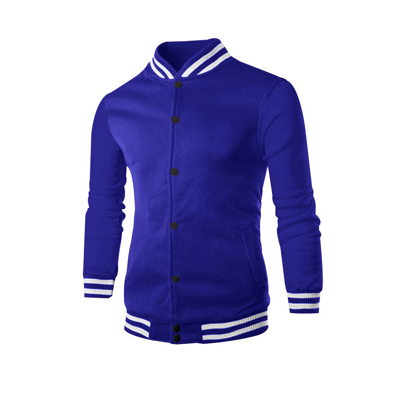 Men's Sporty College Jacket with Fashionable Collar Lisslune