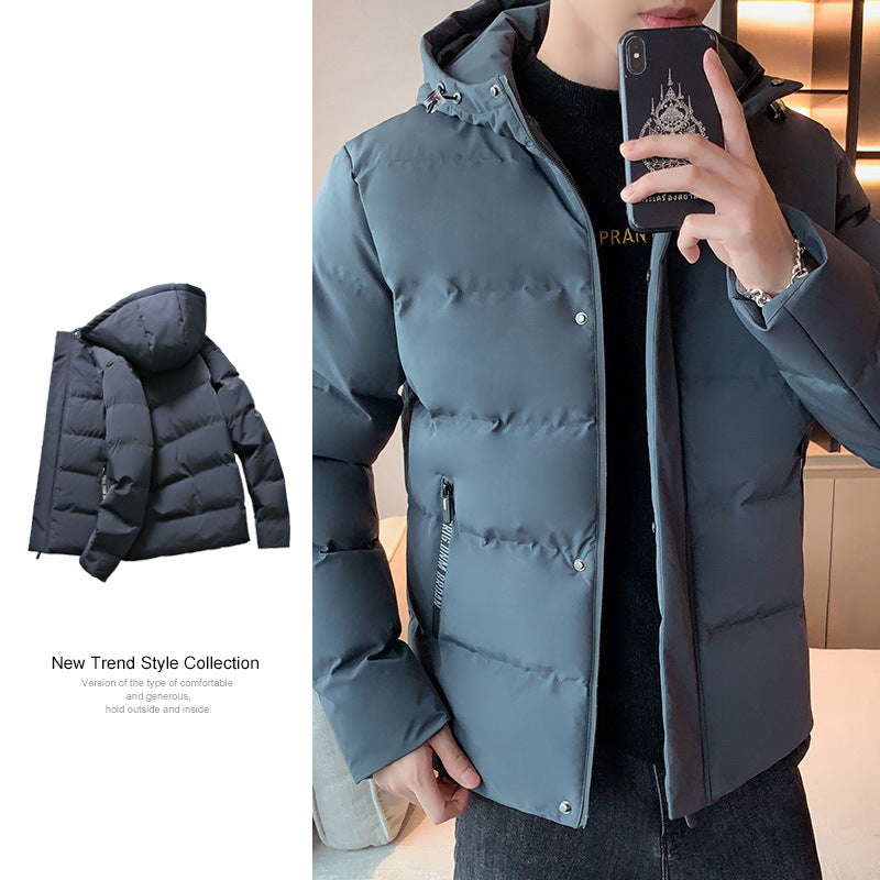 Men's insulated down jacket with adjustable hood Lisslune