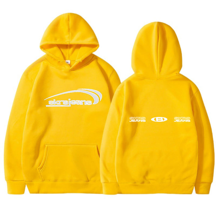 Women's hooded sweatshirt with modern logo design and practical kangaroo pockets Lisslune
