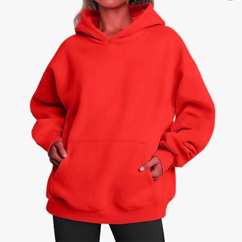 Women's oversized hoodie with practical kangaroo pockets and soft inner lining Lisslune