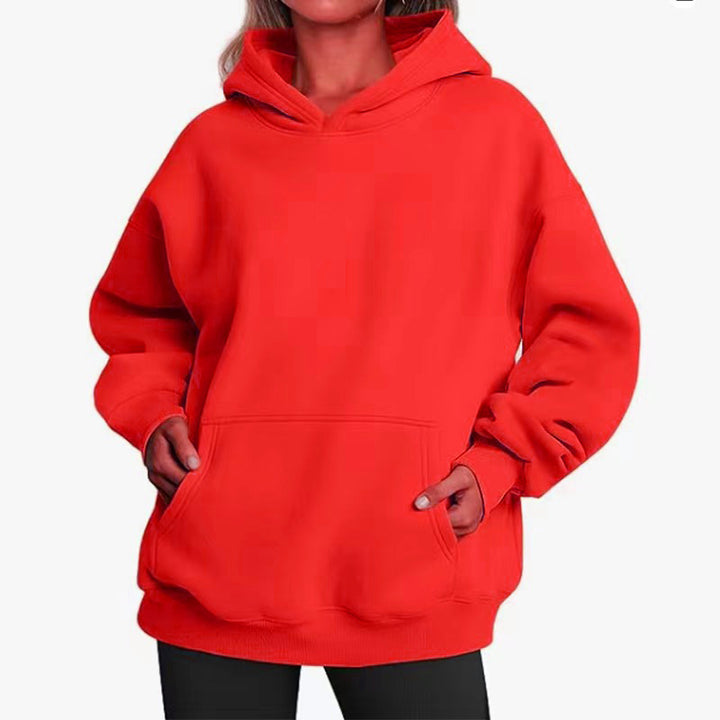 Women's oversized hoodie with practical kangaroo pockets and soft inner lining Lisslune