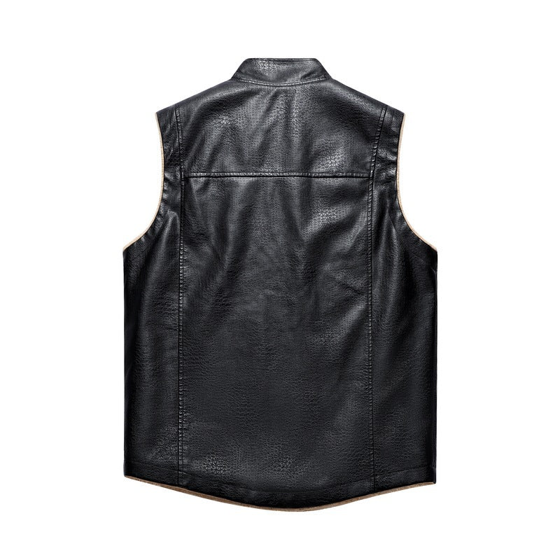 Men's vest in casual style with warm lining by Lisslune