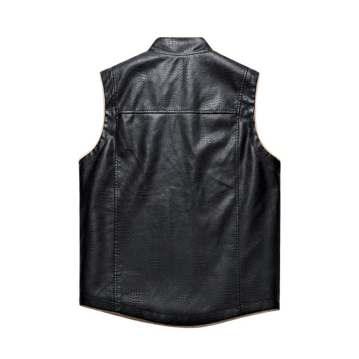Men's vest in casual style with warm lining by Lisslune