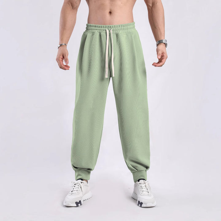 Men's casual joggers with elastic waistband and side pockets Lisslune