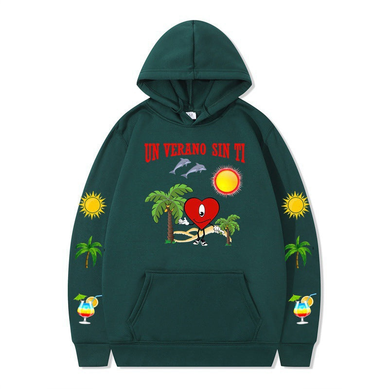 Women's hoodie with vibrant summer motif and comfortable fit Lisslune