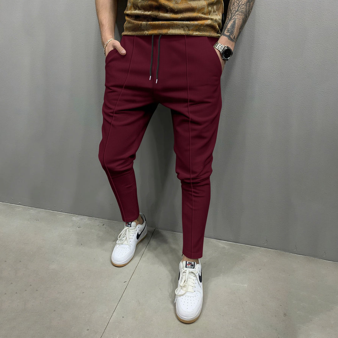 Men's fashionable jogging pants with elastic waistband and practical pockets Lisslune