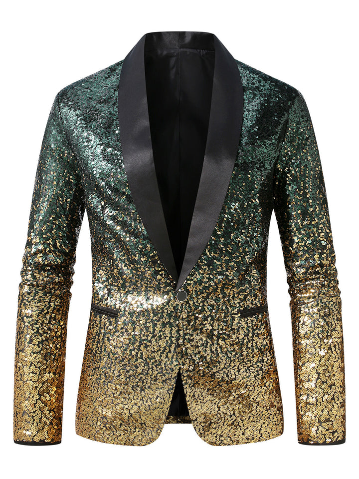 Men's glittering sequin blazer Lisslune