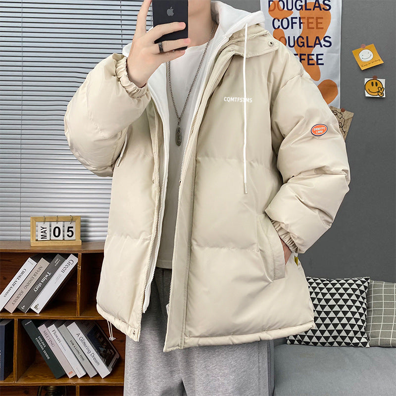 Men's quilted winter jacket with removable hood and soft lining Lisslune