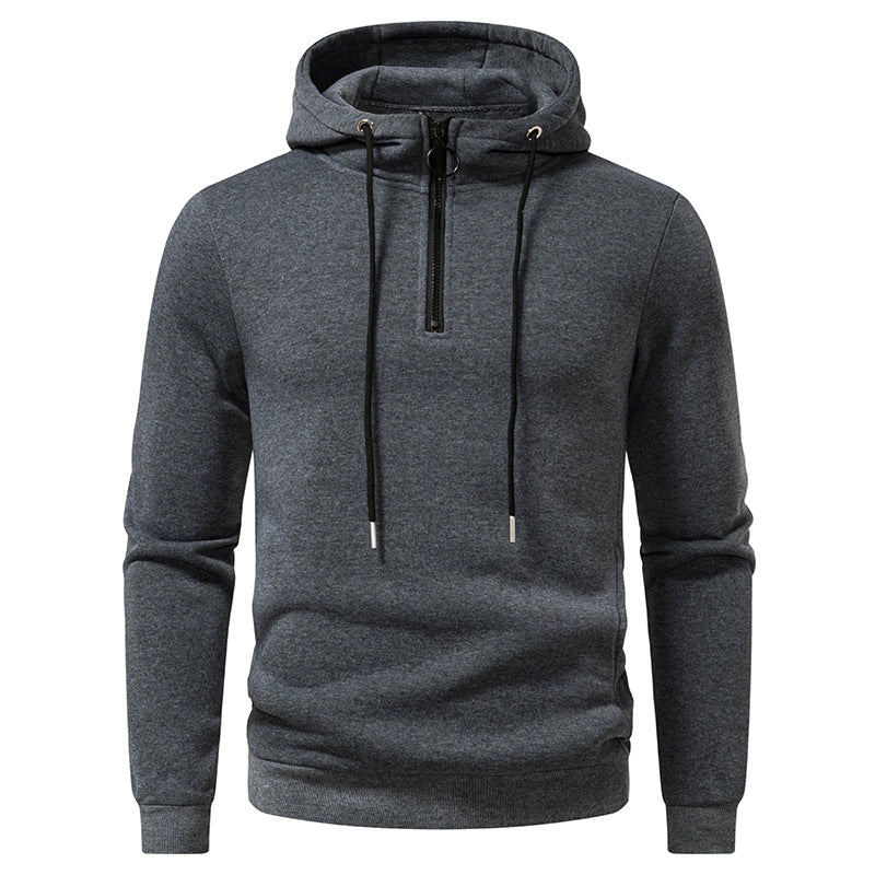 Men's hoodie with modern zipper and breathable material Lisslune