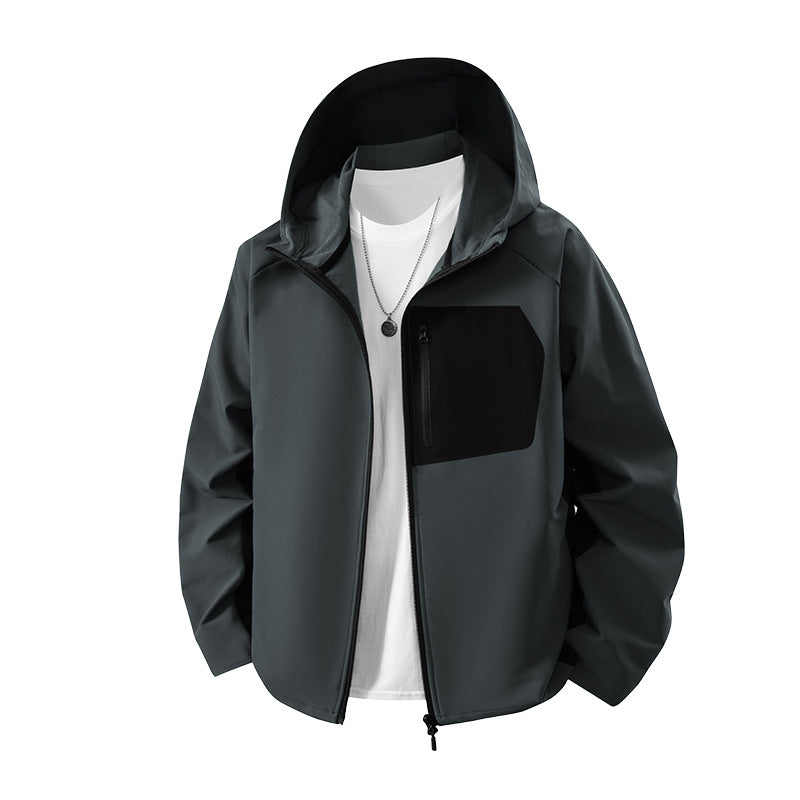 Men's Weatherproof Functional Jacket with Practical Pockets Lisslune