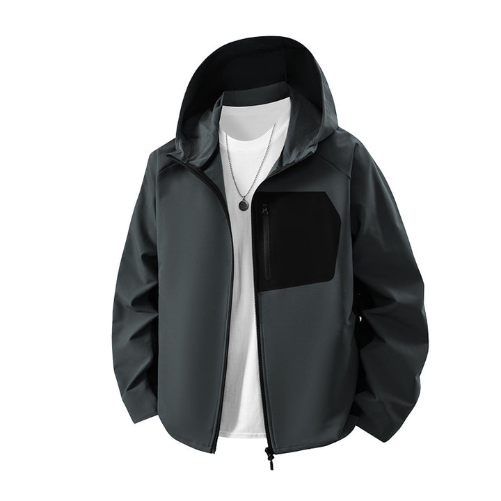 Men's Weatherproof Functional Jacket with Practical Pockets Lisslune
