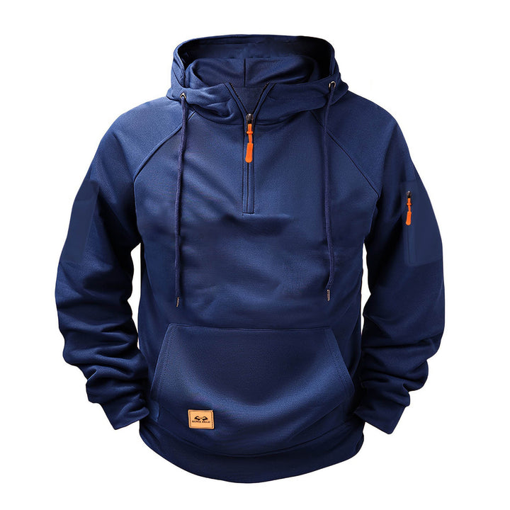 Men's sporty hoodie with practical zipper Lisslune