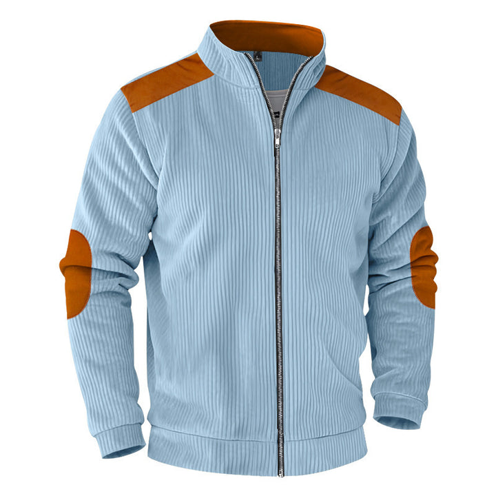Men's sporty jacket with structured sleeves and stand-up collar Lisslune