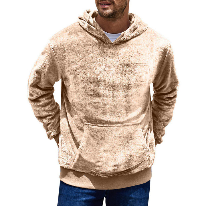 Men's hoodie made of soft fleece with practical pockets Lisslune