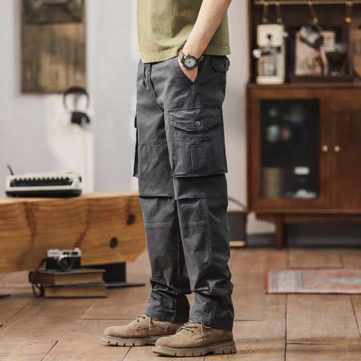 Men's cargo pants with multifunctional pockets and durable material Lisslune