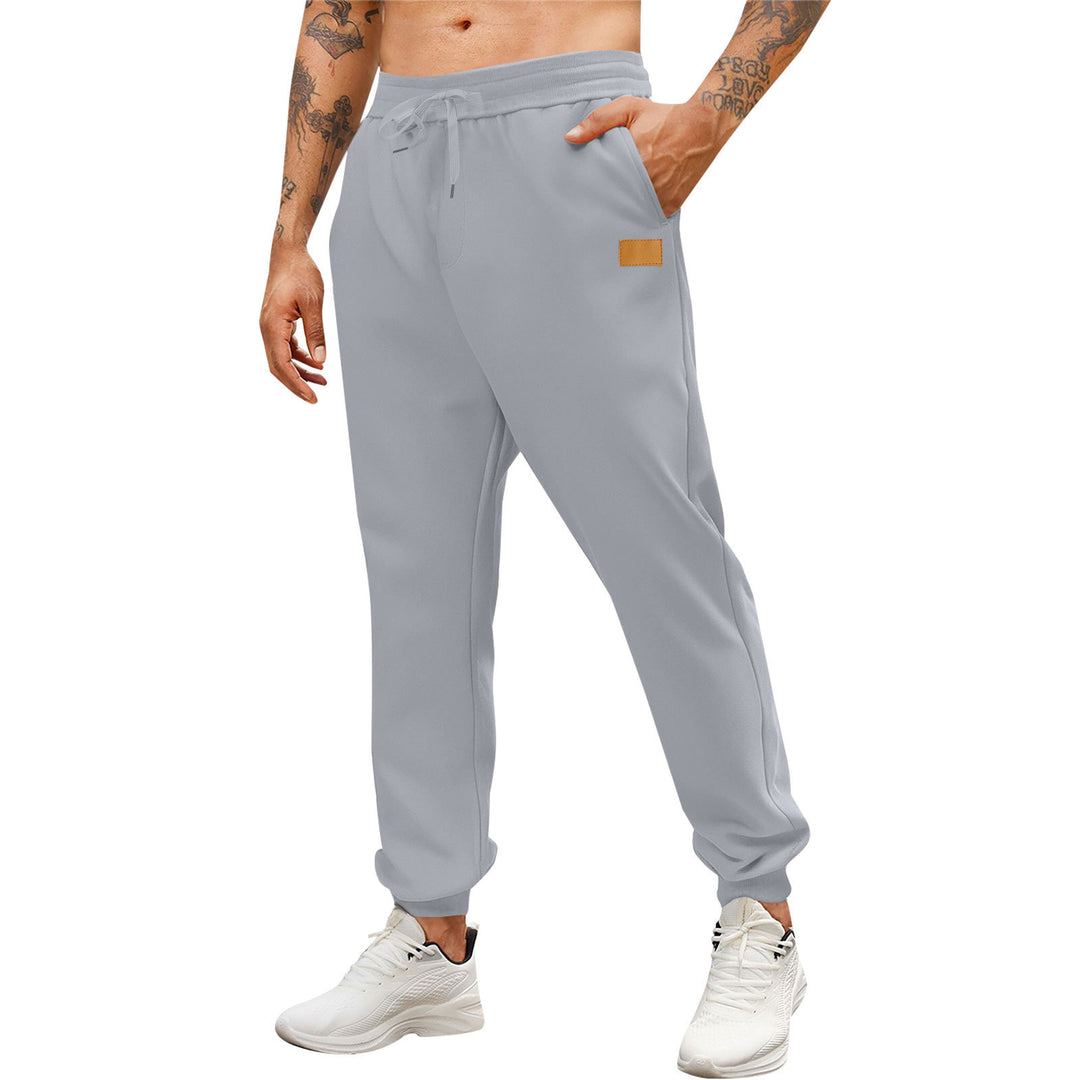 Men's sporty jogging pants with side zippered pockets and adjustable waistband Lisslune