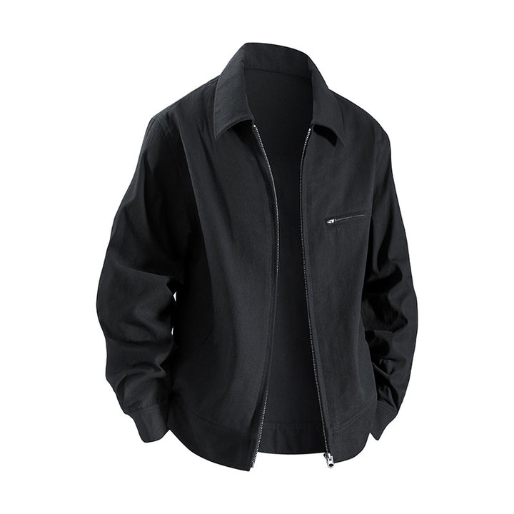 Men's casual transitional jacket with practical pockets and modern cut Lisslune