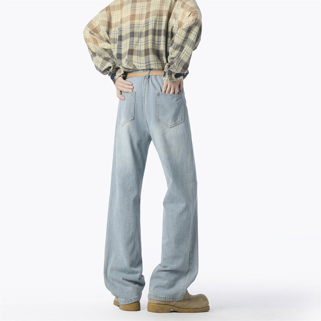 Men's casual loose-fitting denim pants Lisslune