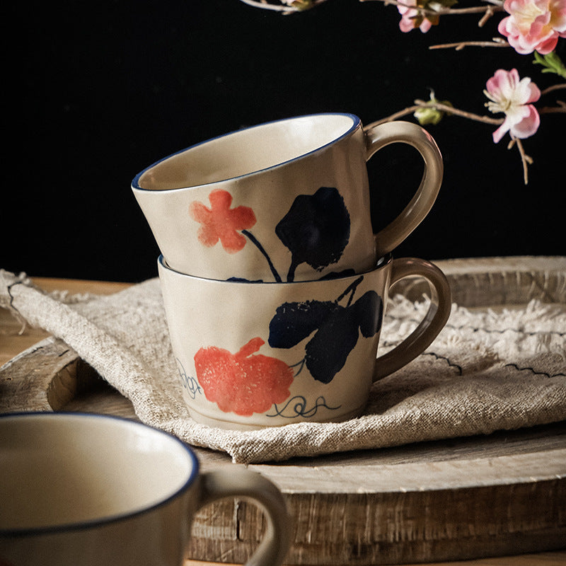 Lisslune | Hand-painted flower mug