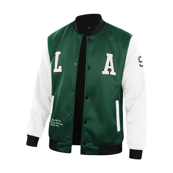 Men's College Jacket with Unique Design Elements Lisslune
