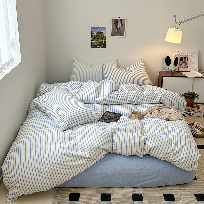 Rynx Scandinavian Retro Striped Bedding Set