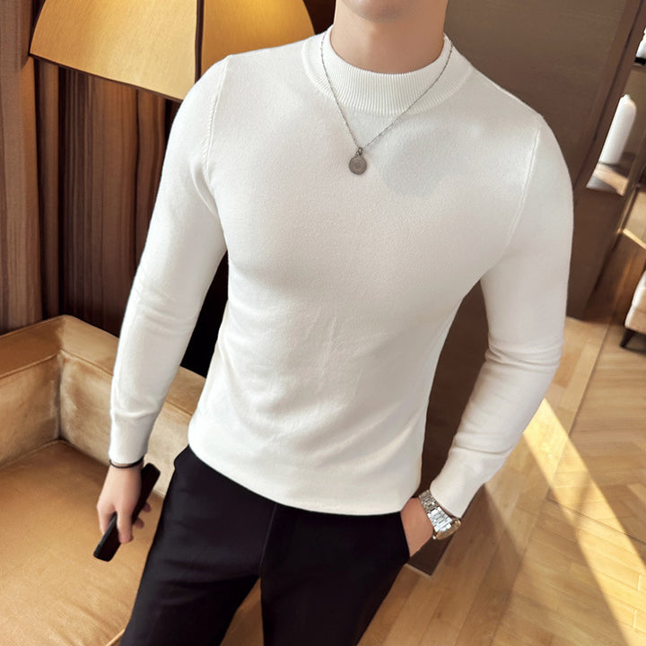 Men's stylish sweater with high collar and elegant fit Lisslune