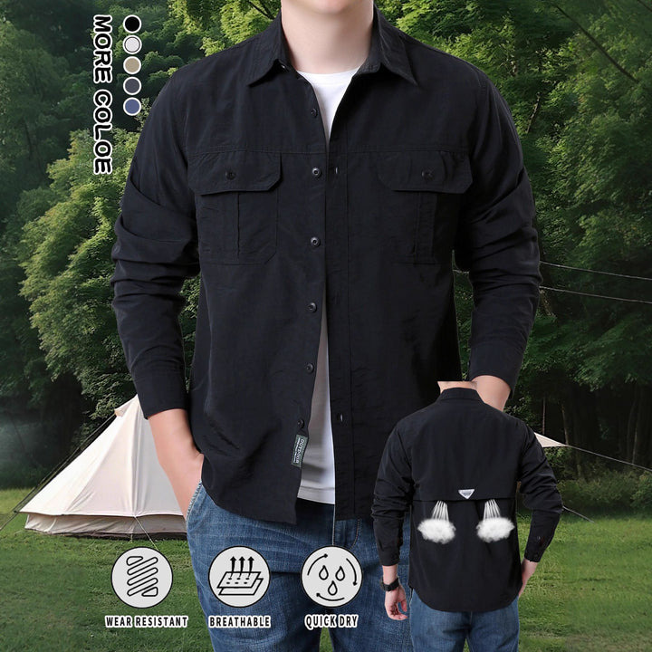Men's ergonomic outdoor shirt with breathable properties and quick-drying material Lisslune