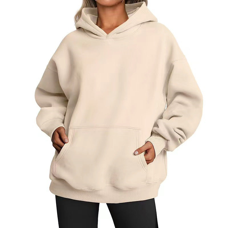 Women's oversized hoodie with practical kangaroo pockets and soft inner lining Lisslune