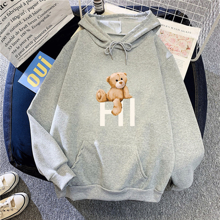 Women's hoodie with cute bear design Lisslune