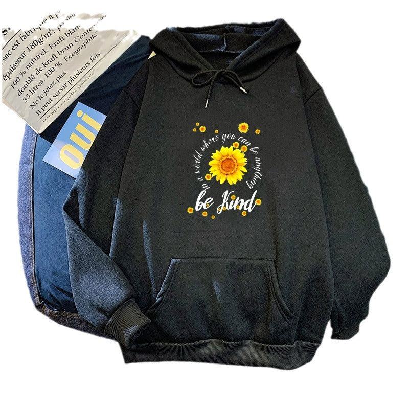 Women's hoodie with inspiring sunflower design Lisslune