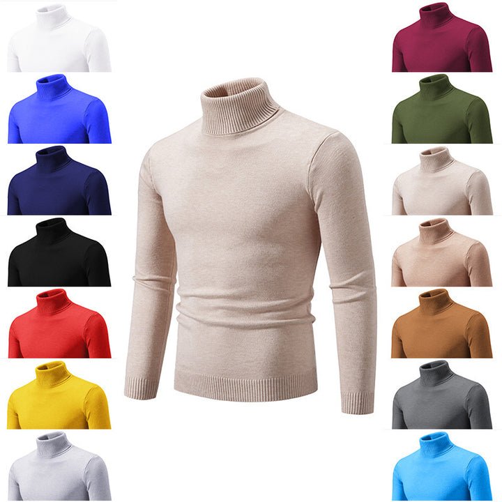 Men's elegant turtleneck sweater made of fine cotton Lisslune