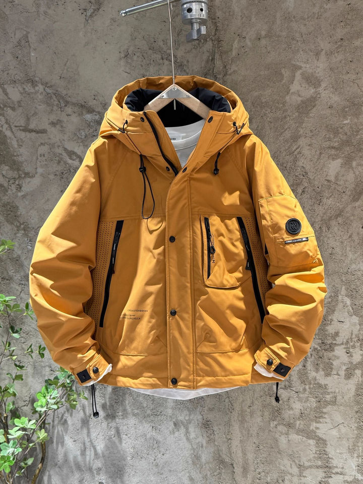 Men's Insulated Outdoor Jacket with Multifunctional Hood Lisslune