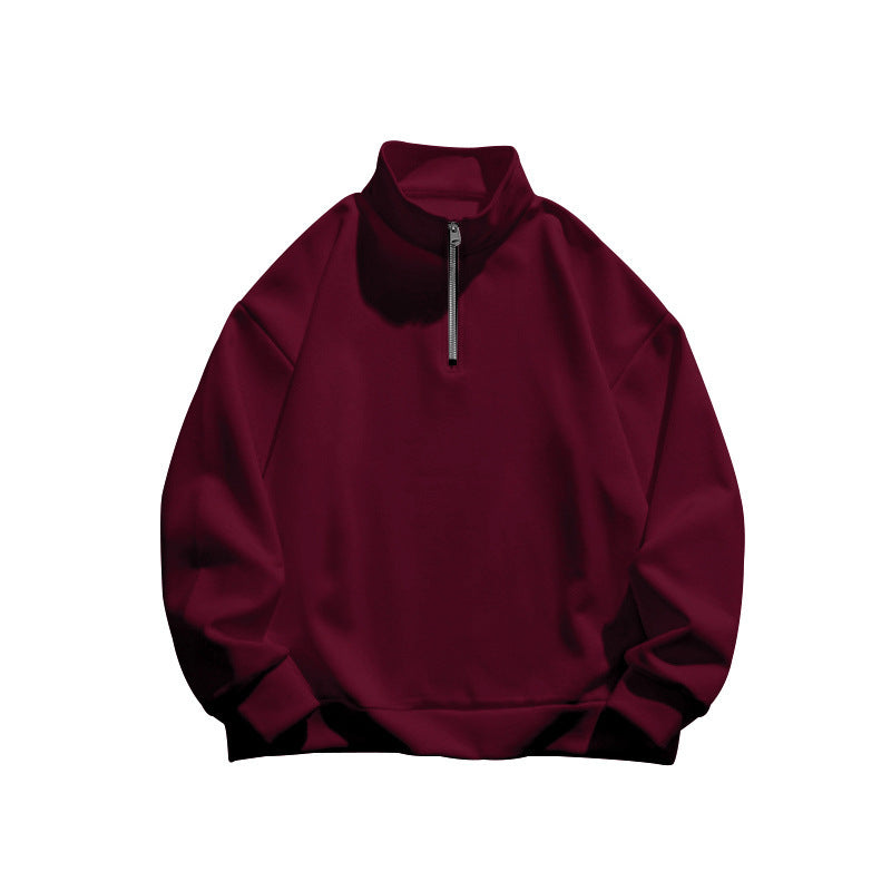 Men's casual hoodie with half zipper and soft lining Lisslune