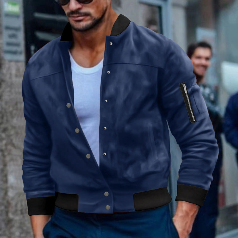Men's bomber jacket with practical zip pockets Lisslune