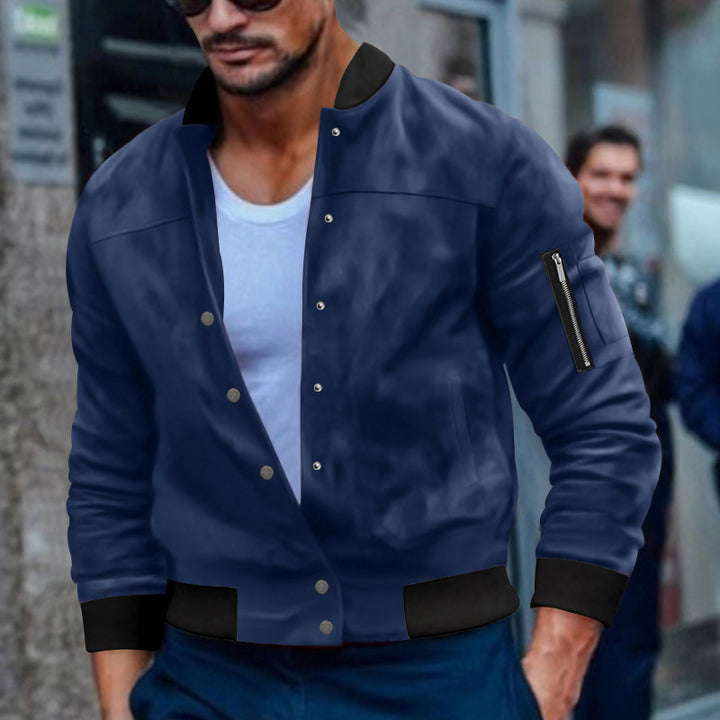 Men's bomber jacket with practical zip pockets Lisslune