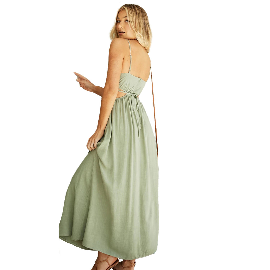 Women's max dress with fashionable cut-outs and figure-friendly design Lune London