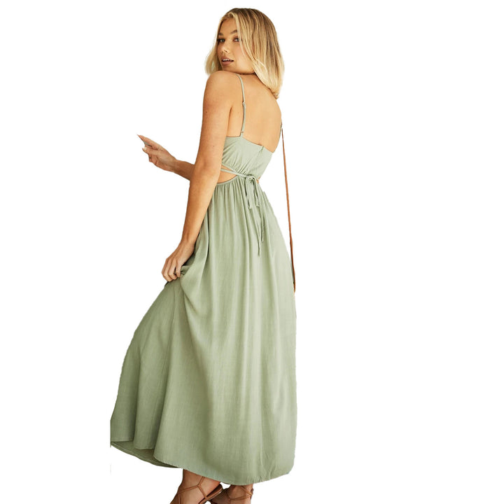 Women's max dress with fashionable cut-outs and figure-friendly design Lune London