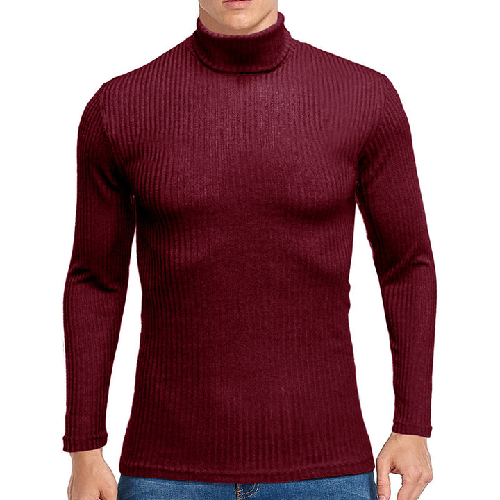 Men's fine turtleneck sweater made of textured knit Lisslune