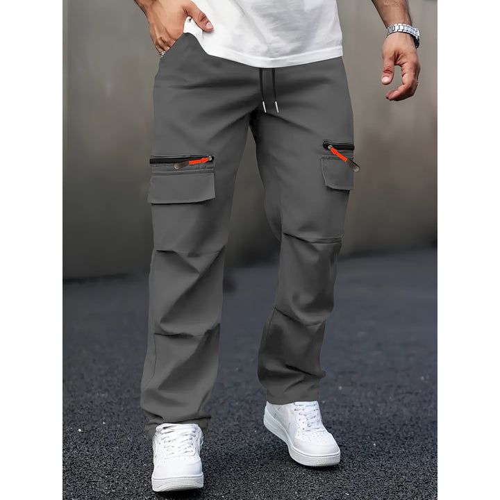 Men's cargo pants with innovative pockets and elastic waistband Lisslune