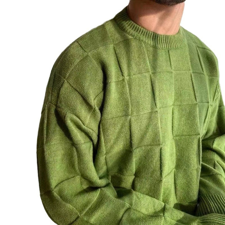 Men's casual sweater with textured design Lisslune