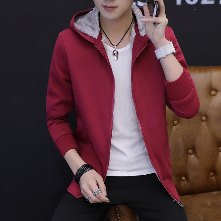 Men's transitional jacket with cozy inner lining and practical hood system Lisslune