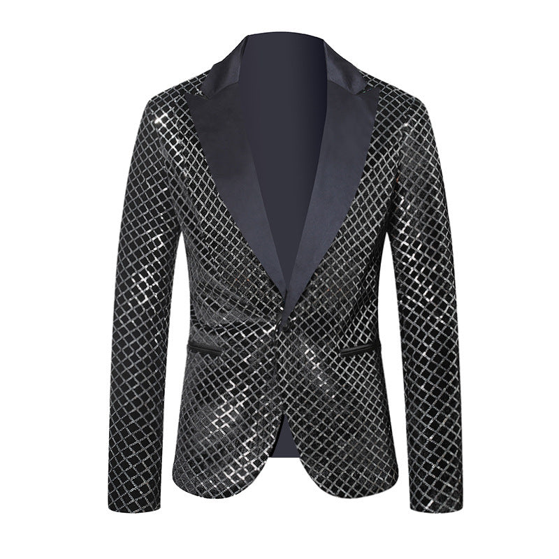 Men's elegant sequin blazer in modern design Lisslune