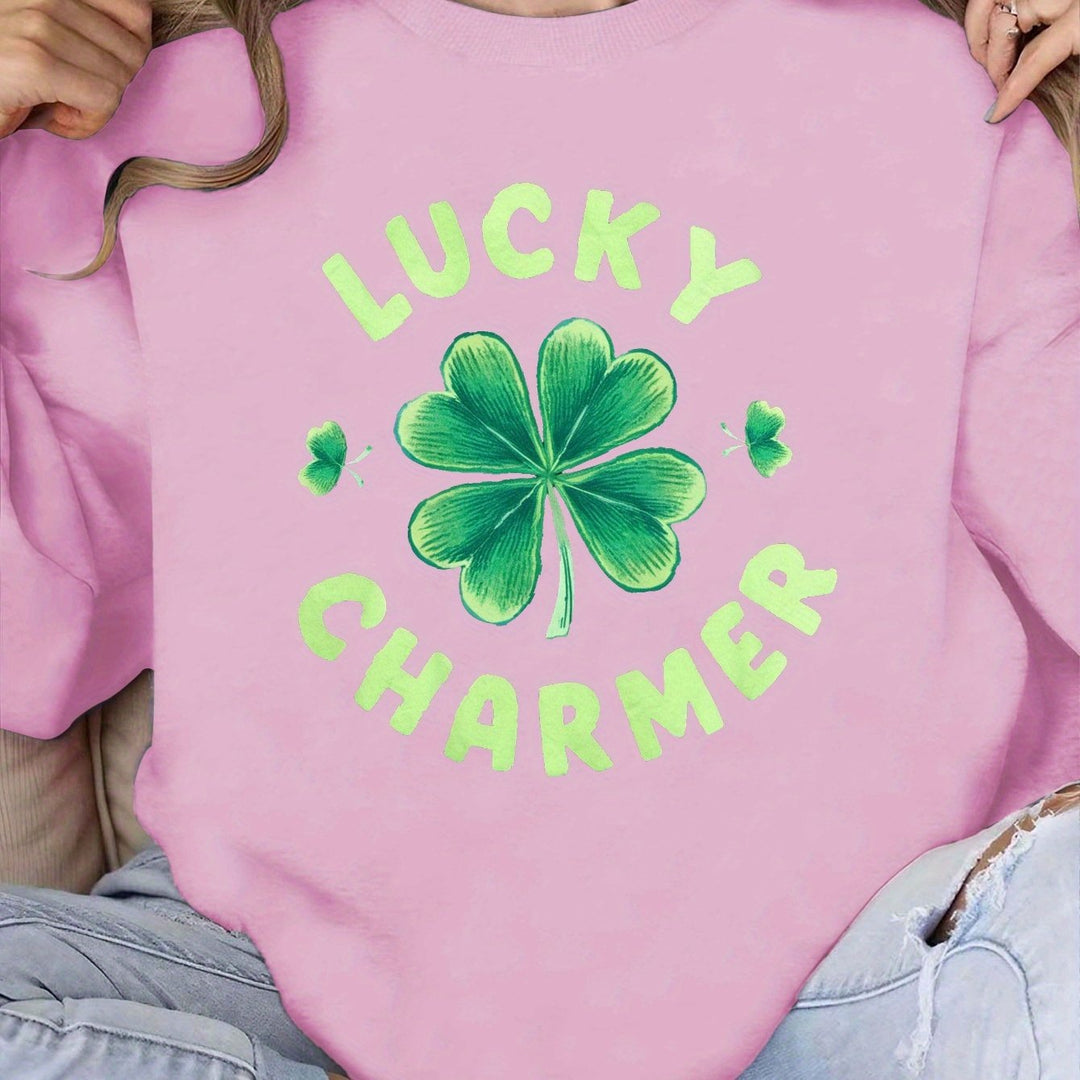 Women's sweatshirt with motivational print and casual fit Lisslune
