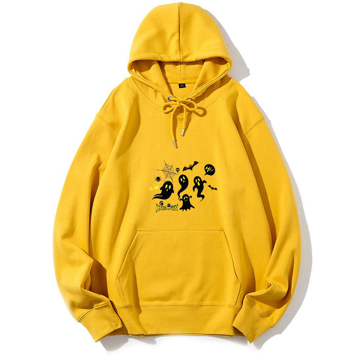 Women's Hooded Sweatshirt with Festive Halloween Motif Lisslune