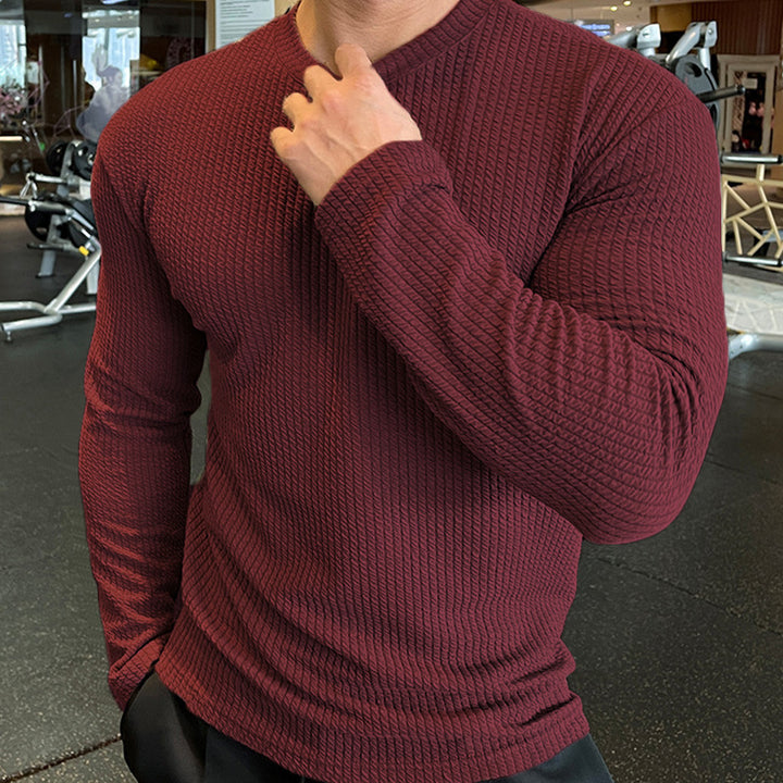 Men's long-sleeve shirt with textured fabric Lisslune