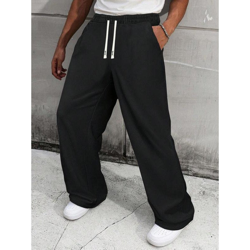 Men's loose fitness pants with elastic waistband and practical pockets Lisslune