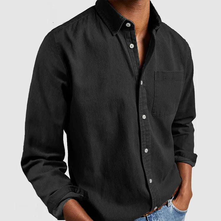 Men's casual leisure shirt made of light cotton fabric Lisslune
