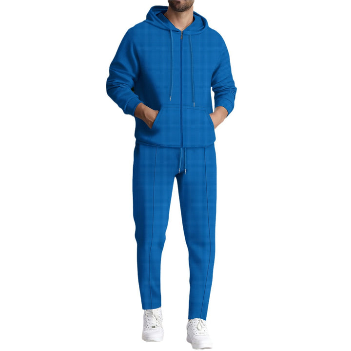 Men's leisure hoodie and jogger set with modern design Lisslune